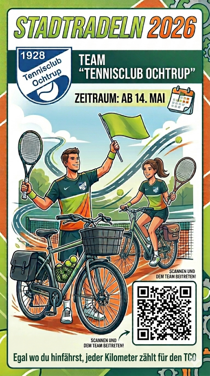 Mach mit: Team Tennisclub Ochtrup bei Stadtradeln 2026